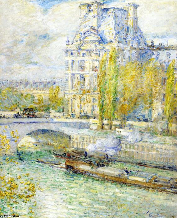 Le Louvre Et Le Pont Royal — Frederick Childe Hassam