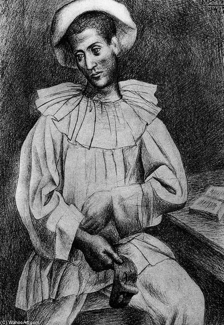 Pierrot Con Máscara — Пабло Пикассо
