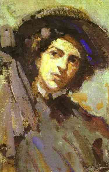 Portrait Of Nadezhda Komarovskaya — Konstantin Alexeievitch Korovin