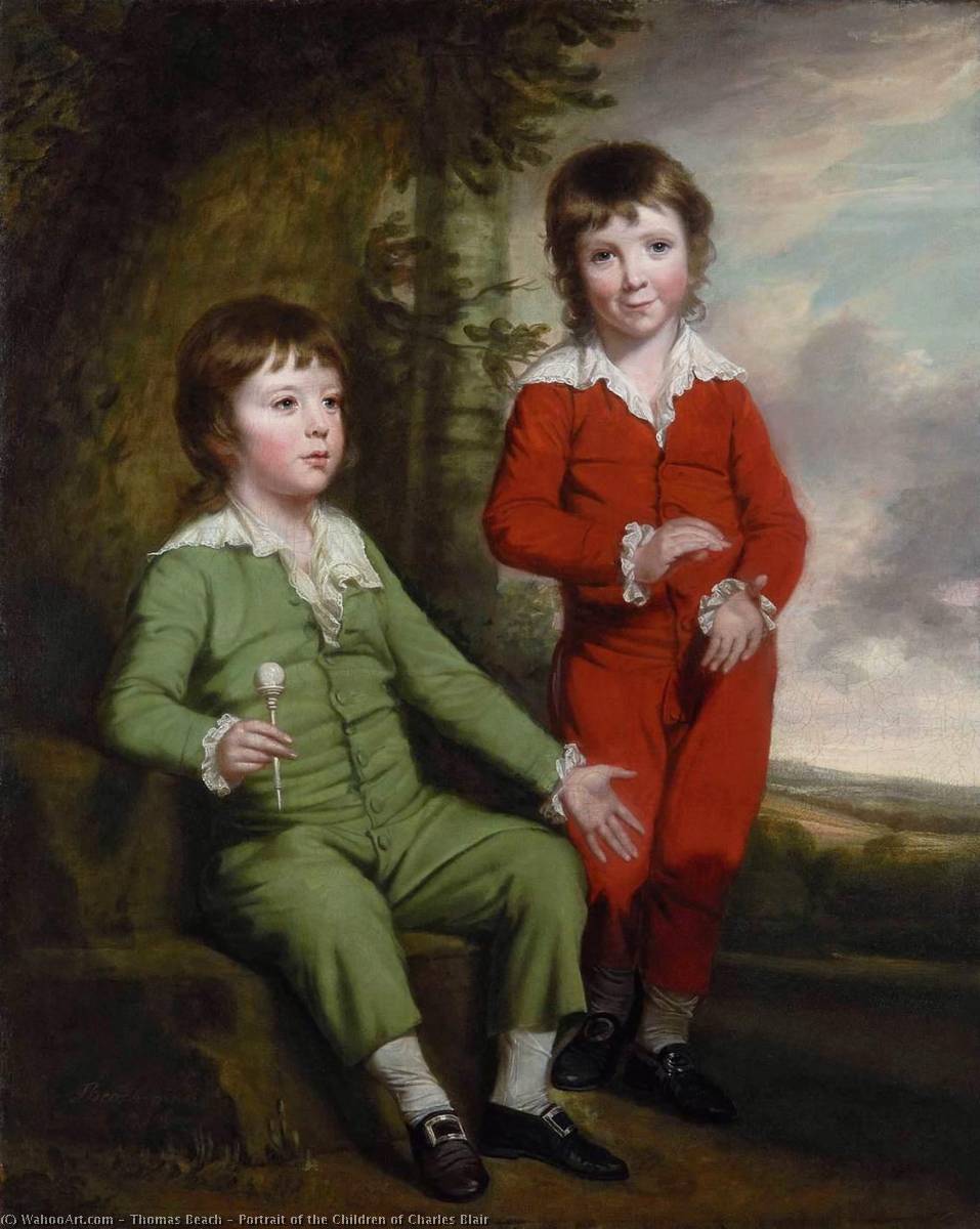 Portrait Of The Children Of Charles Blair — Thomas Beach