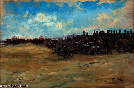 Royal Horse Artillery And Lancers Waiting To Move — Edward Matthew Hale