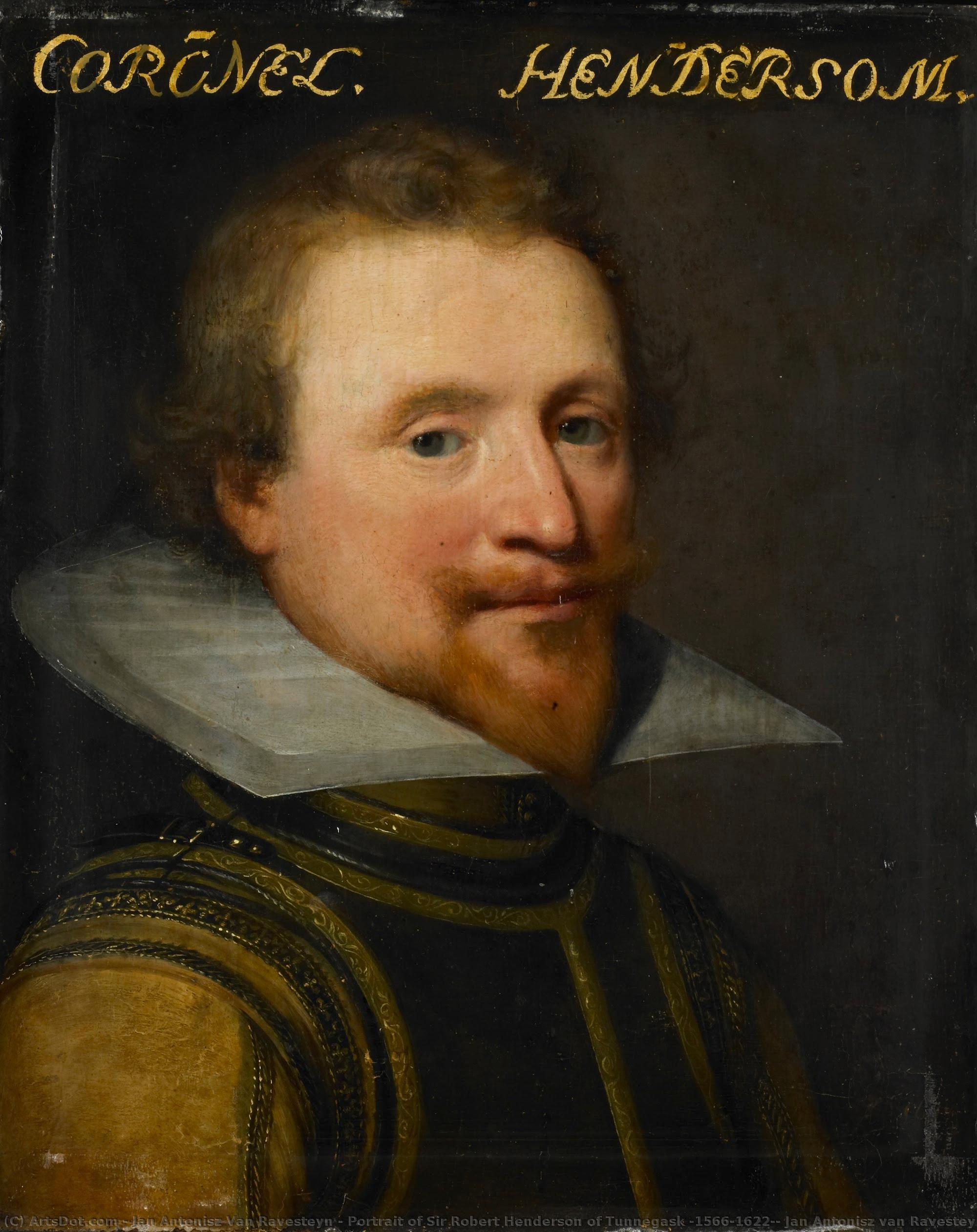 Portrait Of Sir Robert Henderson Of Tunnegask (1566-1622), Jan Antonisz Van Ravesteyn (workshop Of), C. 1609 - C. 1633 — Jan Antonisz Van Ravesteyn