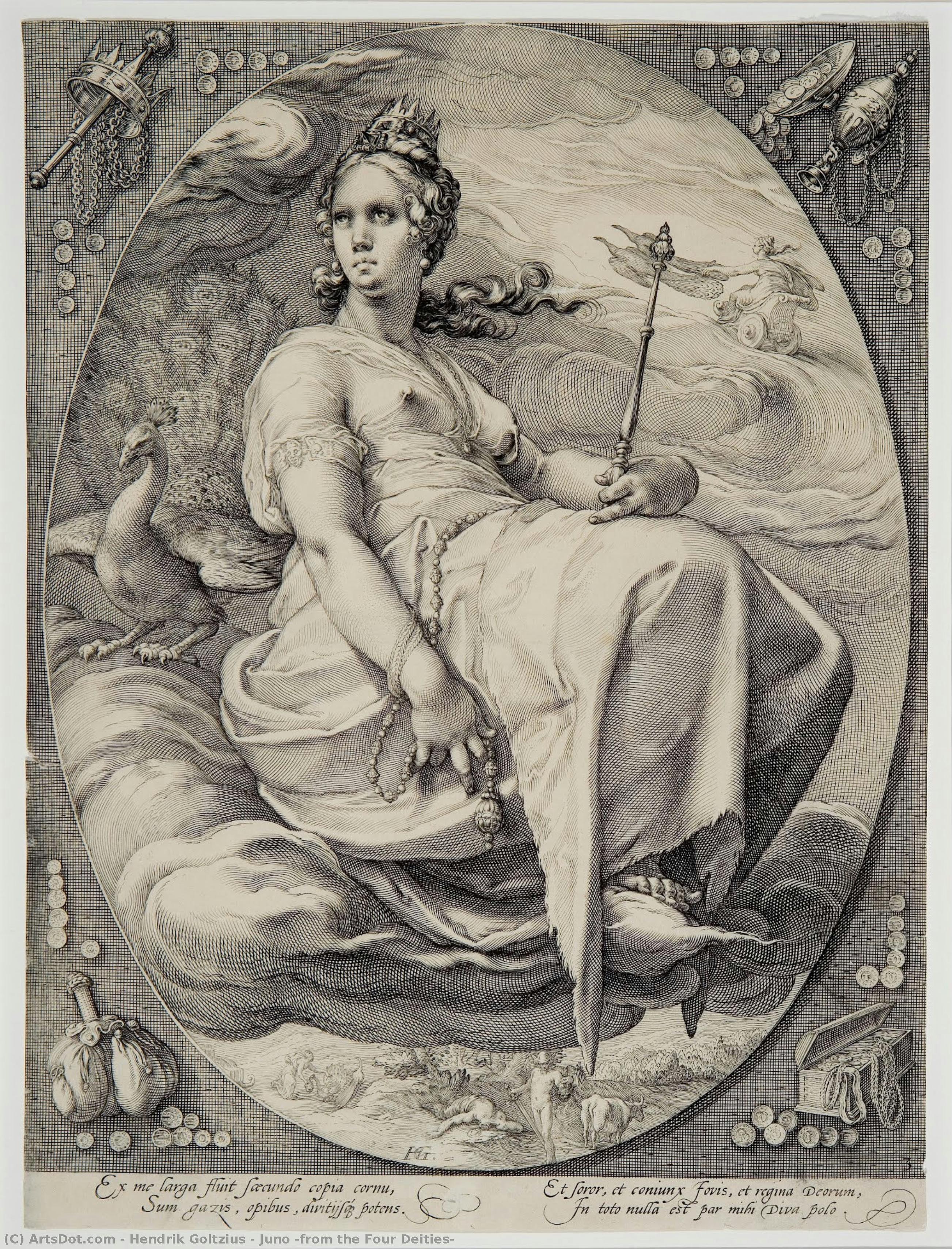 Juno (from The Four Deities) — Hendrik Goltzius