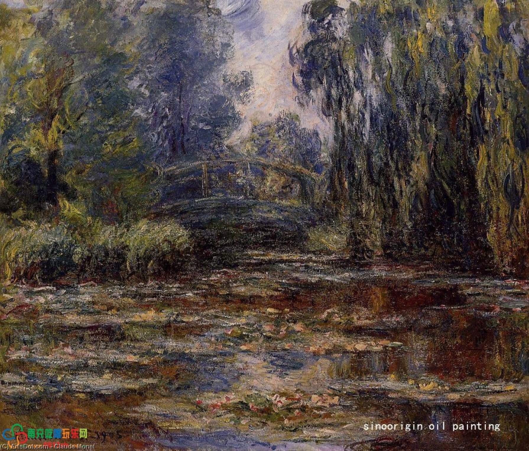 The Water-lily Pond And Bridge — Claude Monet