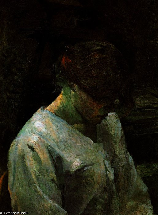 Die Rothaarige In Der Weißen Bluse — Comte Henri Marie Raymond De Toulouse-lautrec-monfa