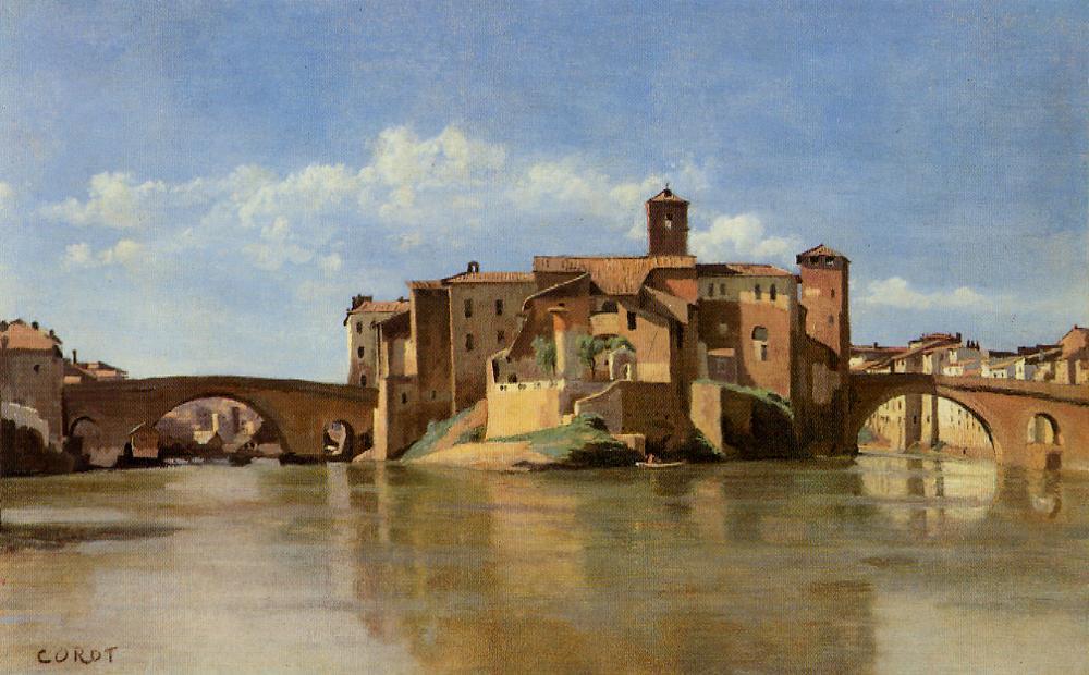 Rome - The Basilica Of Constantine — Jean-baptiste-camille Corot