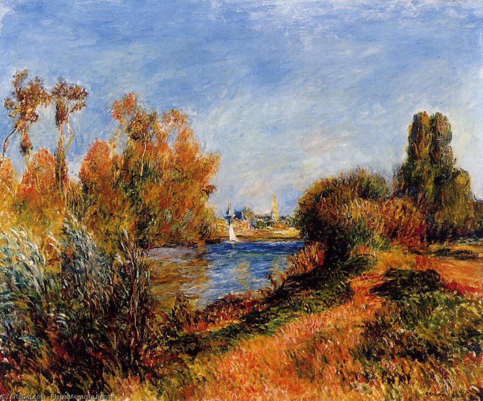 El Sena En Argenteuil — Pierre-auguste Renoir