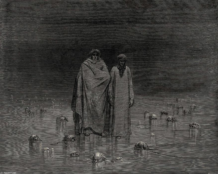 El Infierno, Canto 32, Líneas 20-22. “mirad Cómo Camináis. Ten Cuidado, Tus Plantas No Pisan Las Cabezas De Tus Pobres Hermanos.” — Paul Gustave Doré