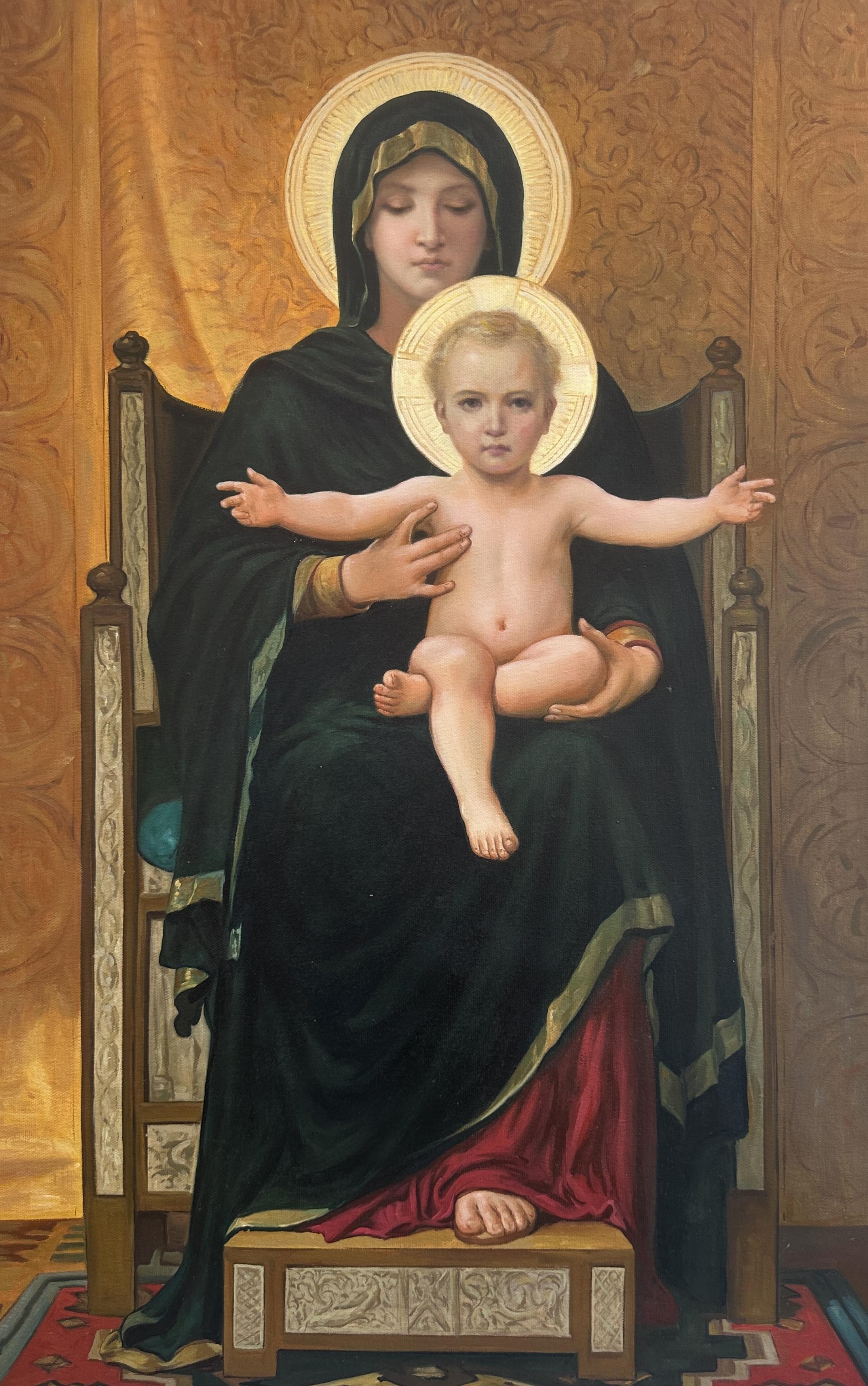 Madone Assise - William-adolphe Bouguereau — William-adolphe Bouguereau