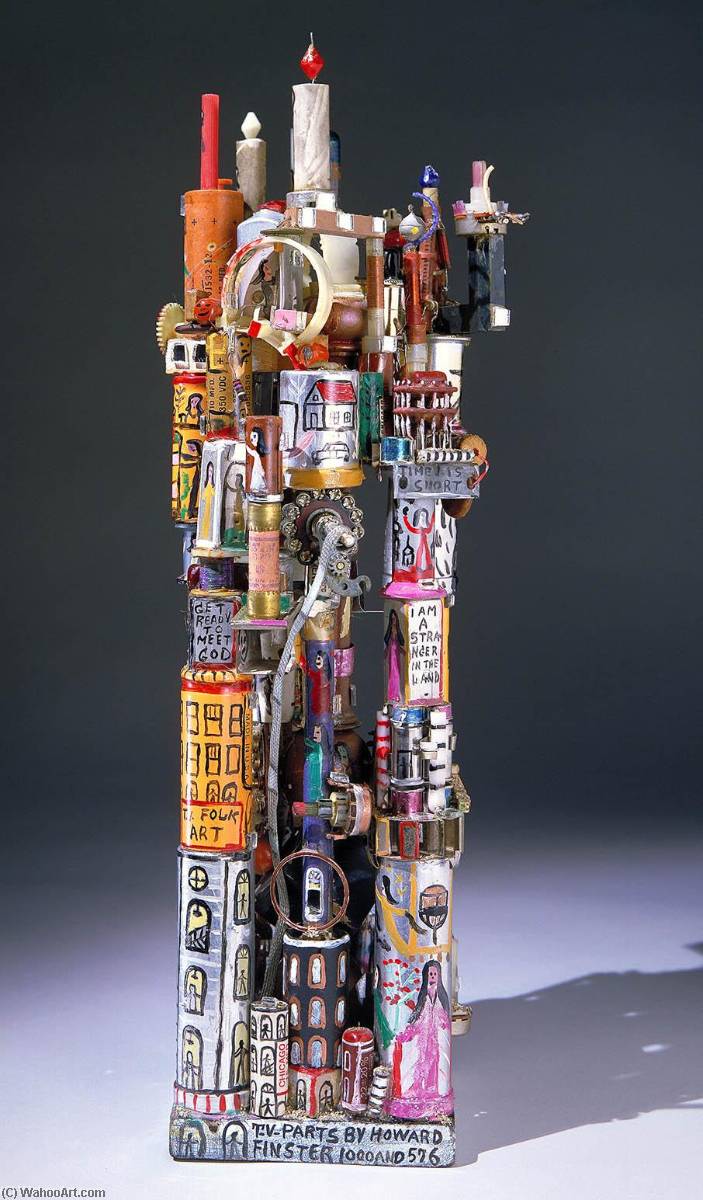 The Model Of Super Power Plaint (folk Art Made From Old T.v. Parts) — Howard Finster