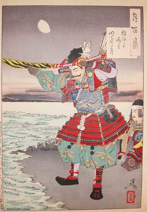 Moon At Inamura-ga-saki — Tsukioka Yoshitoshi