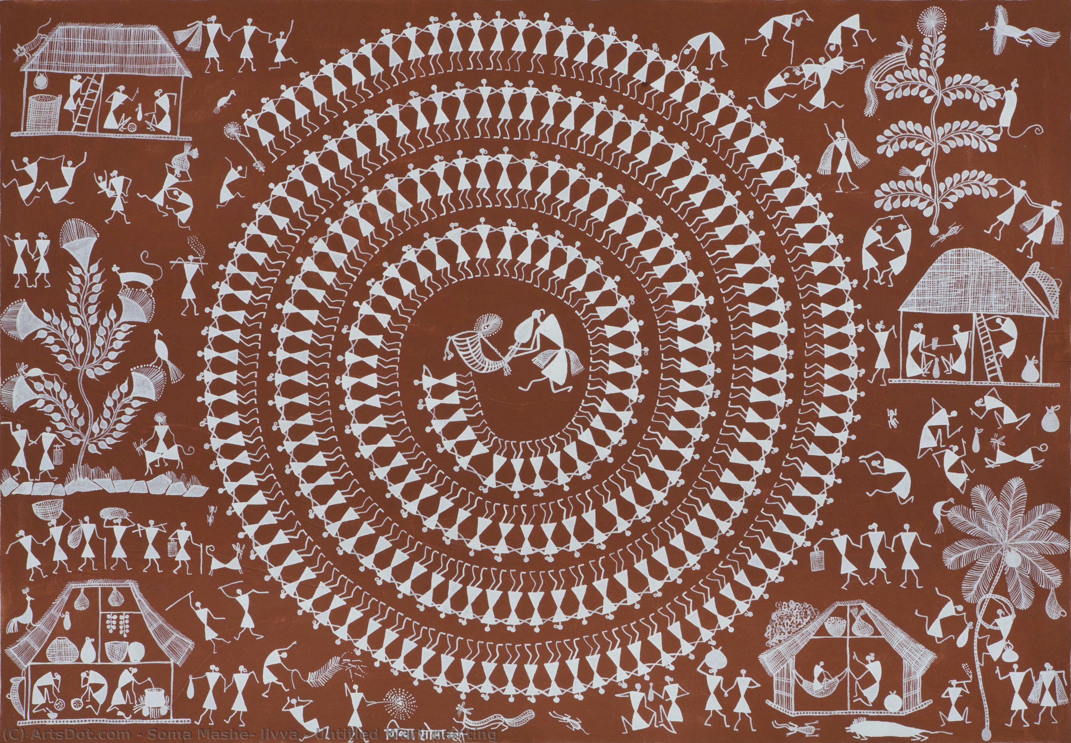 Untitled Warli Painting — Soma Mashe, Jivya