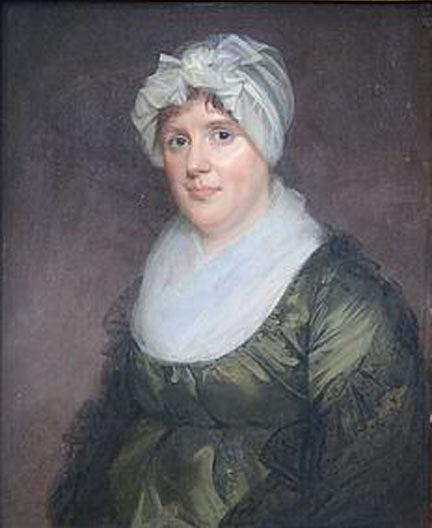 Portrait Of A Woman In A Green Taffeta, Mrs. Taylor, (painting) — John Wesley Jarvis