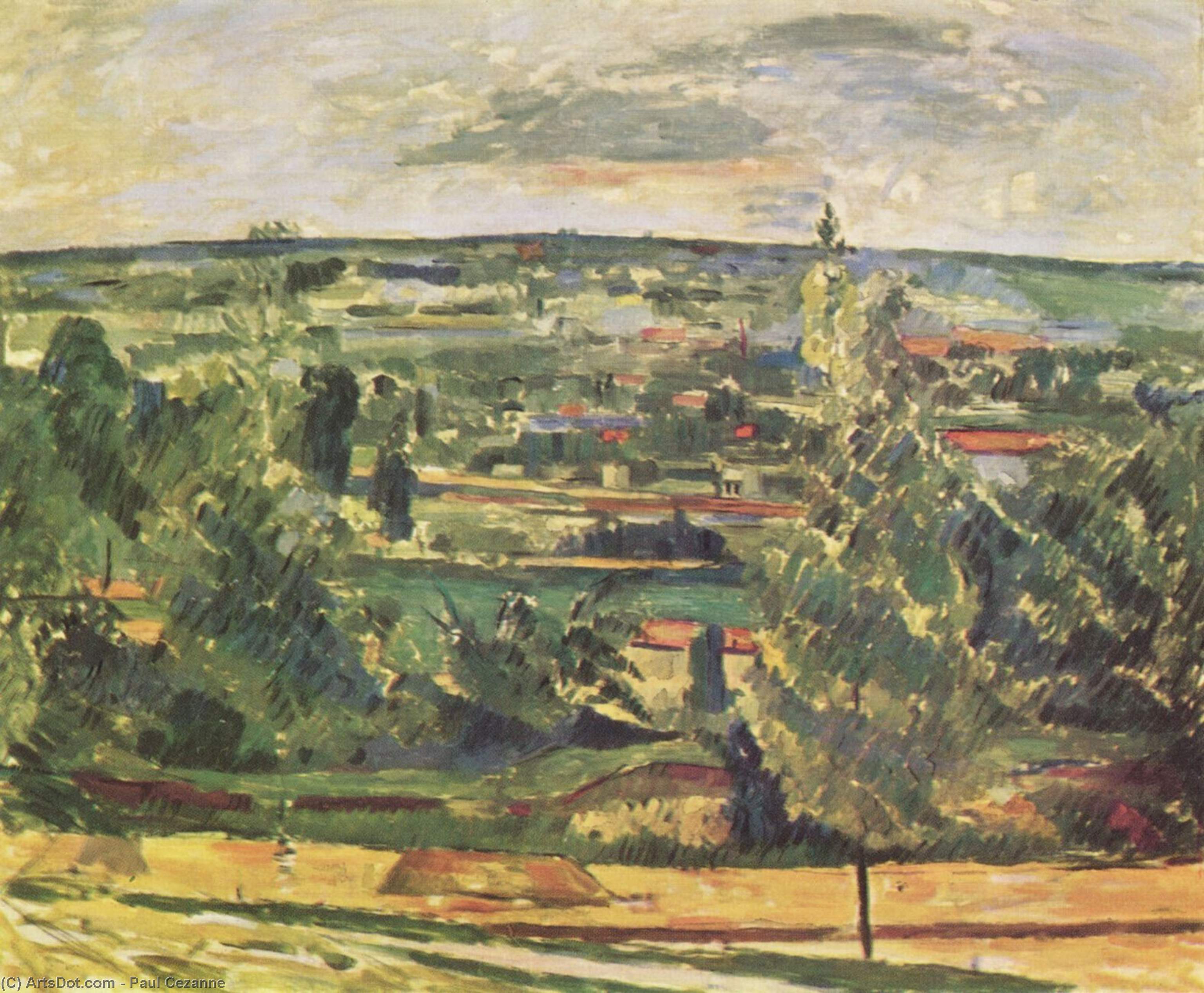 Landscape Of The Jas De Bouffan — Поль Сезанн