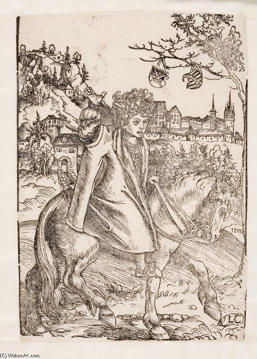 A Saxon Prince On Horseback — Lucas Cranach The Elder