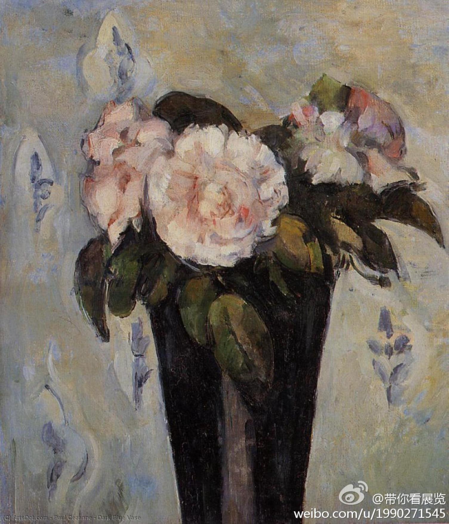 Dark Blue Vase — Поль Сезанн