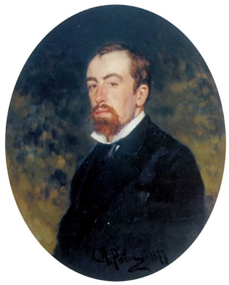 Portrait Of The Artist Vasily Polenov — Ilya Yefimovich Repin