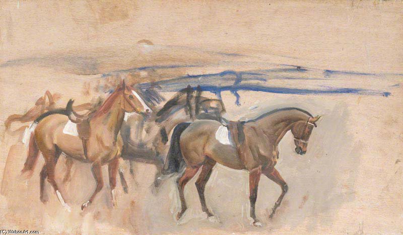 Study Of A Racehorse - — Sir Alfred James Munnings