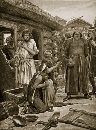 Over-taxed Subjects Ejected — Richard Caton Woodville