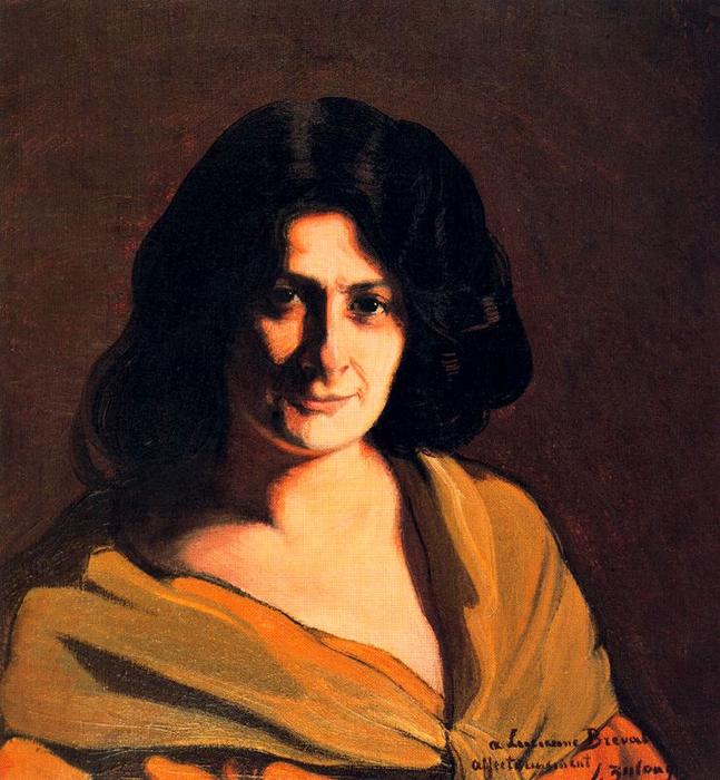 Portrait Of Lucienne Bréval — Ignacio Zuloaga