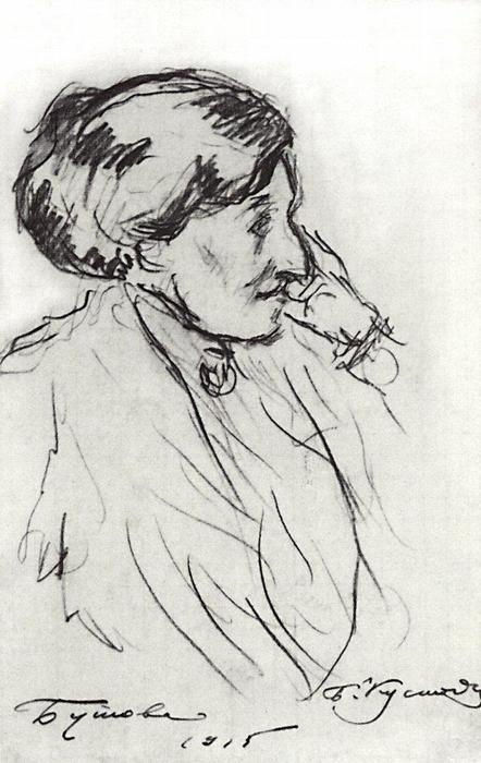 Portrait Of N.s. Butova — Boris Mikhailovich Kustodiev