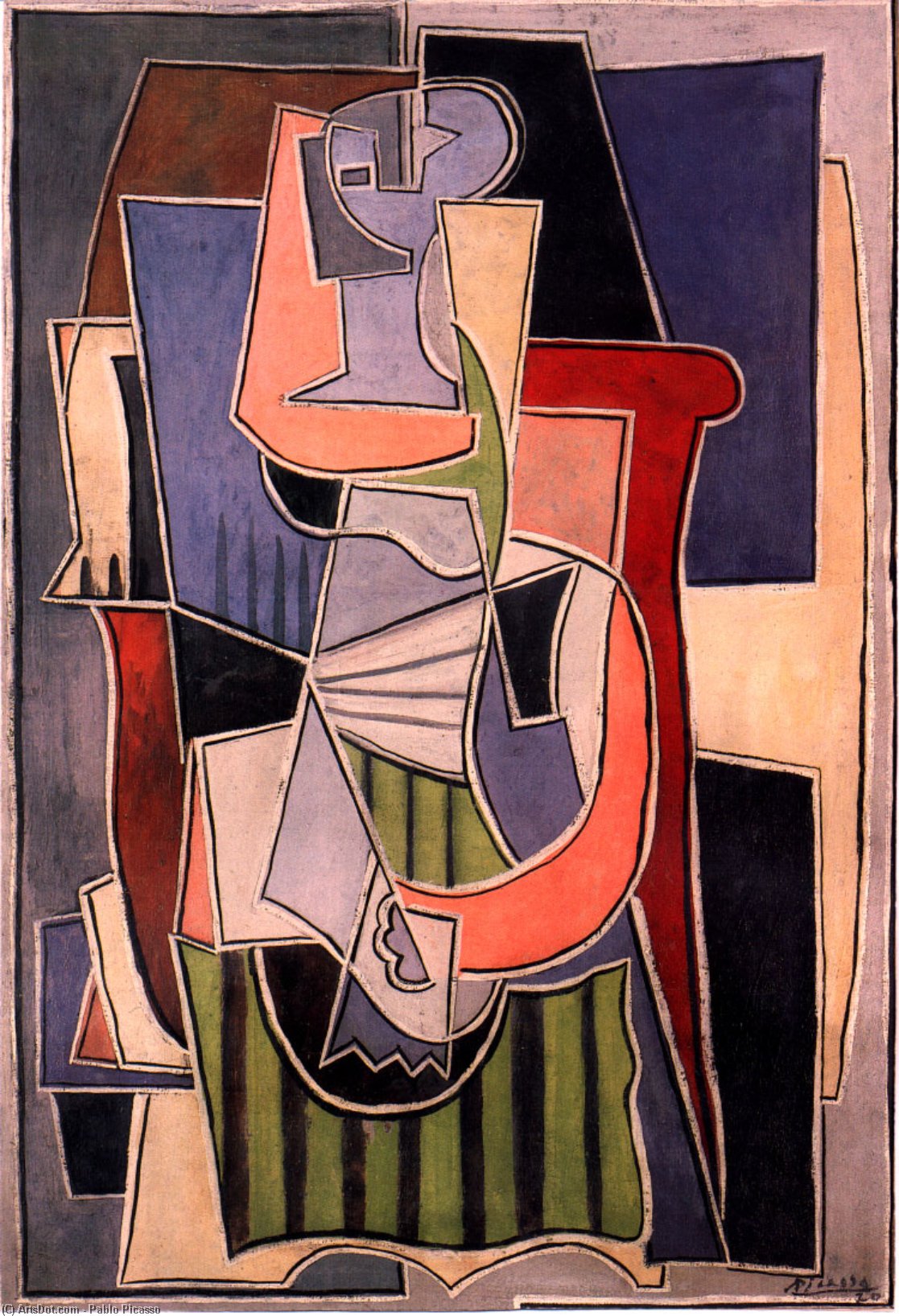 Woman Sitting In An Armchair (11) — Pablo Picasso