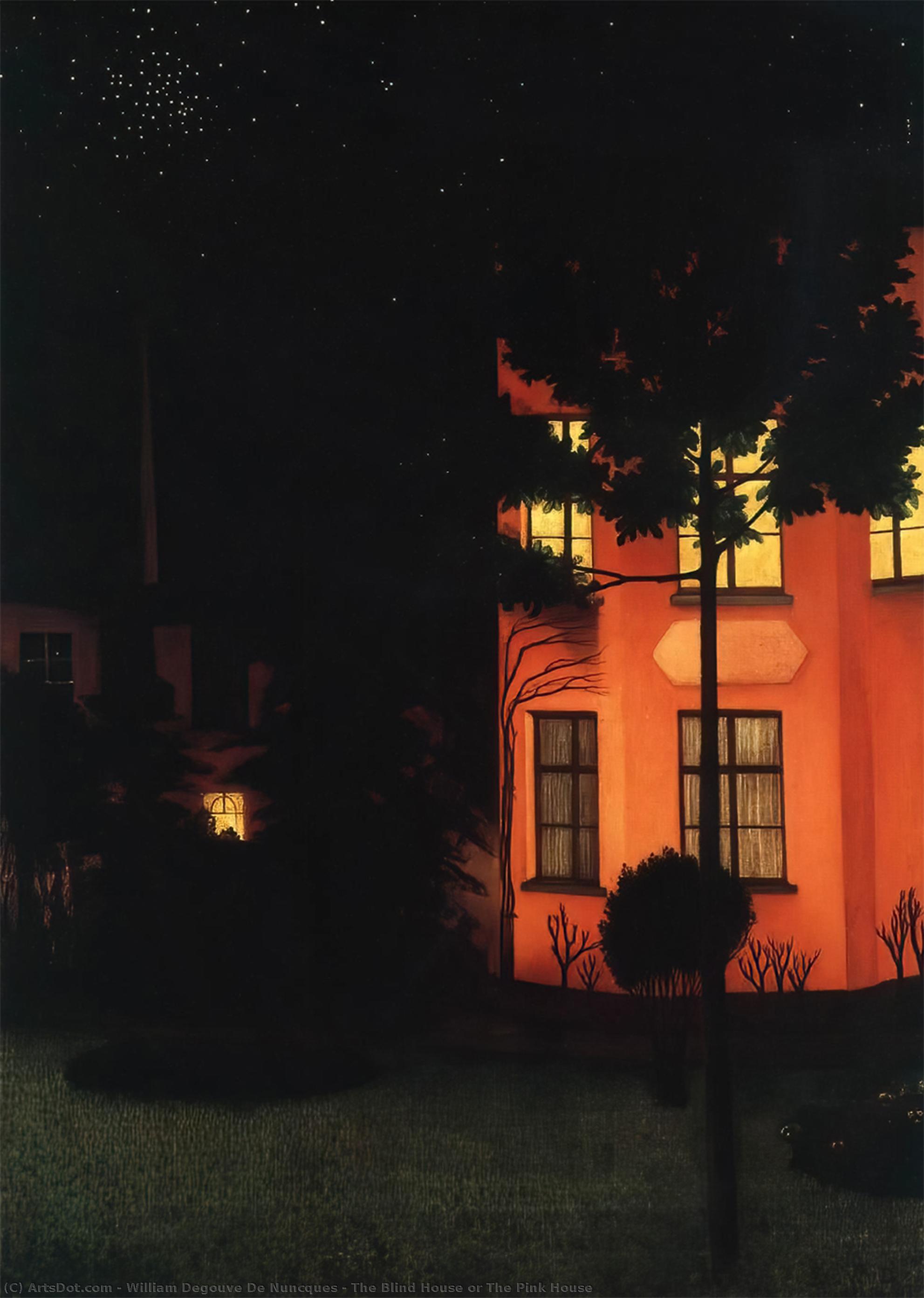 The Blind House Or The Pink House — William Degouve De Nuncques