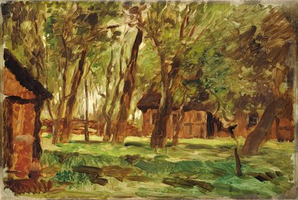 Farmstead Under Trees — Thomas Ludwig Herbst