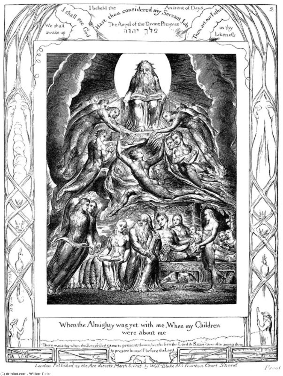 Satan Before The Throne Of God 1 — Vilijam Blejk