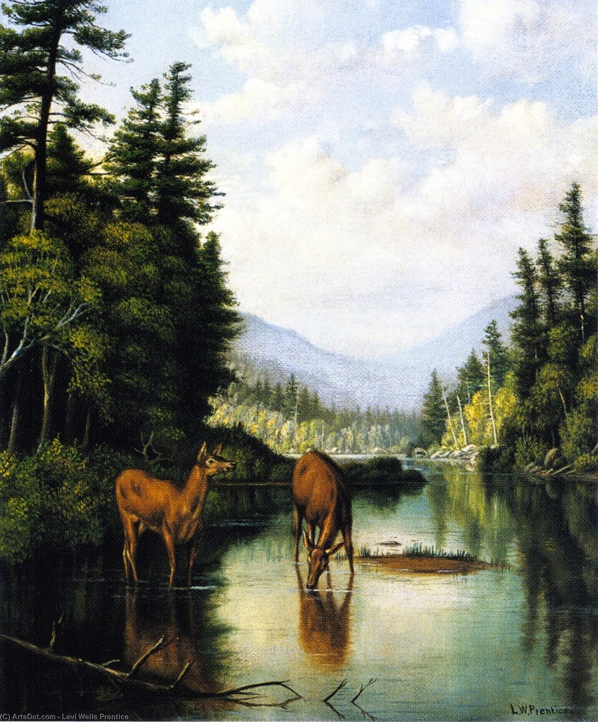 Deer In Mountain Brook — Леви Уэллс Прентис