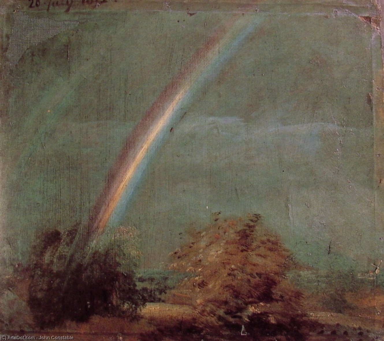 Landscape With A Double Rainbow — John Constable
