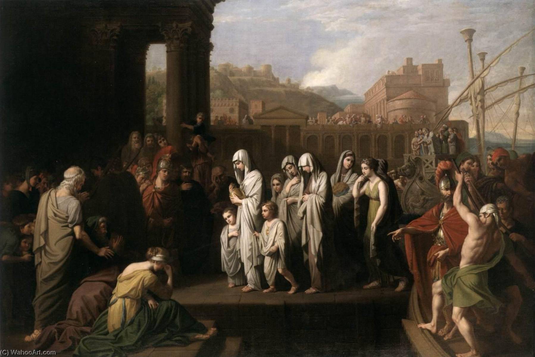 Agrippina Landing At Brundisium With The Ashes Of Germanicus — Benjamin West