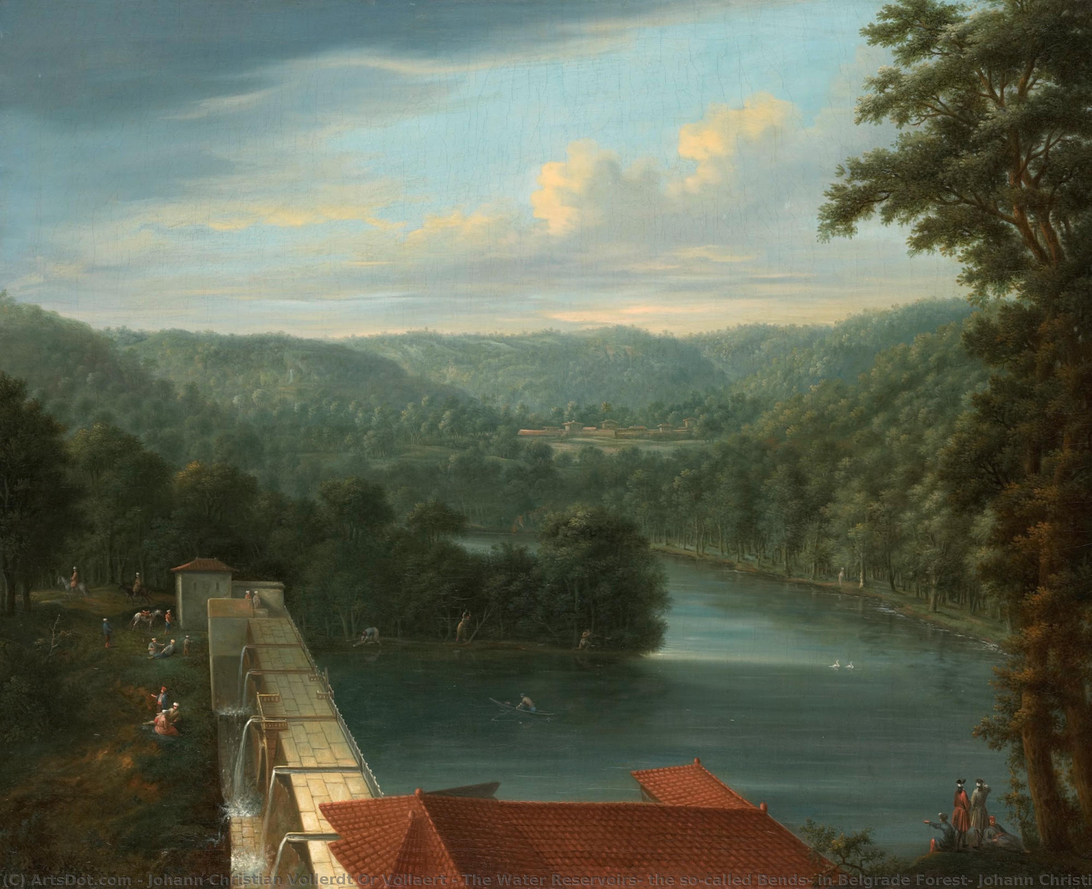 The Water Reservoirs, The So-called Bends, In Belgrade Forest, Johann Christian Vollerdt, 1744 - 1763 — Johann Christian Vollerdt Or Vollaert