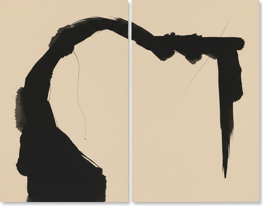 Monolithic Echoes In Carbon And Cream: A Singular Calligraphic Study Of Melancholy — Laurent Vionnet