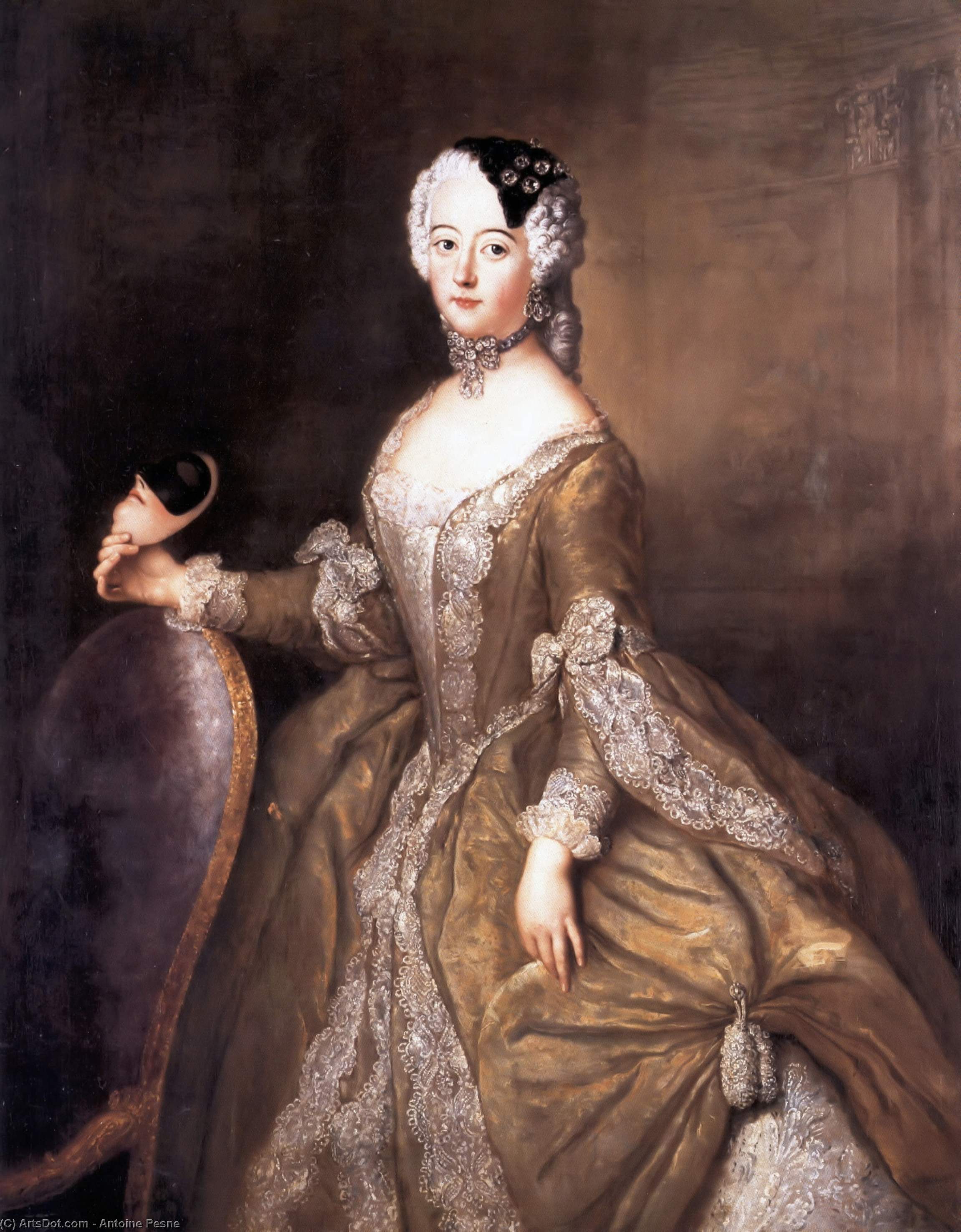 Luise Ulrike Of Prussia, Queen Of Sweden — Antoine Pesne