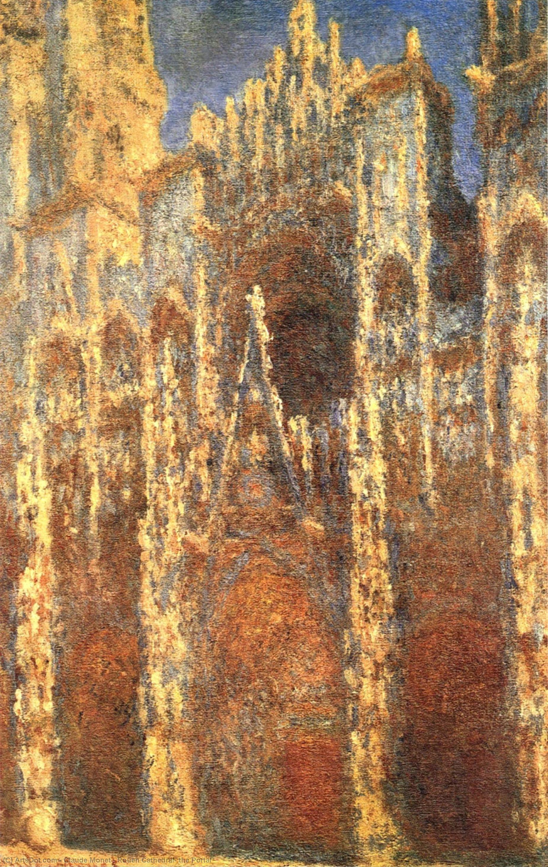 Rouen Cathedral, The Portal — Claude Monet