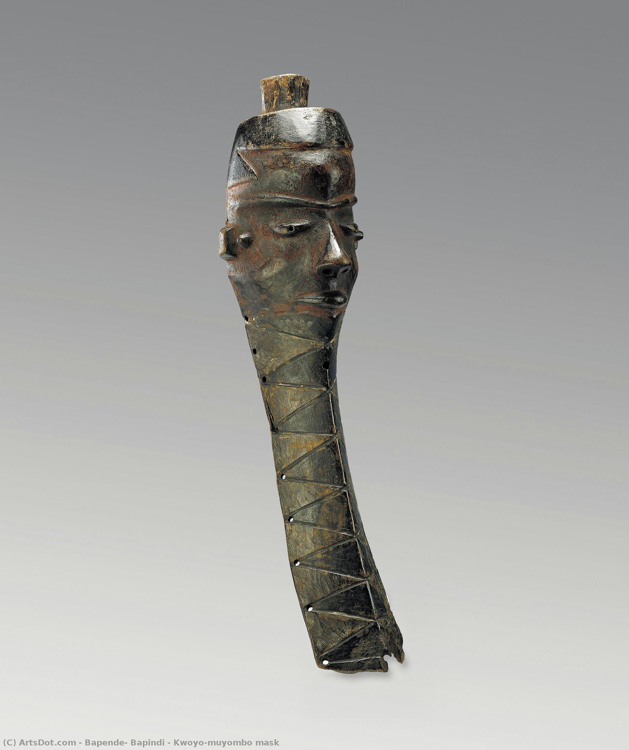 Kwoyo-muyombo Mask — Bapende, Bapindi