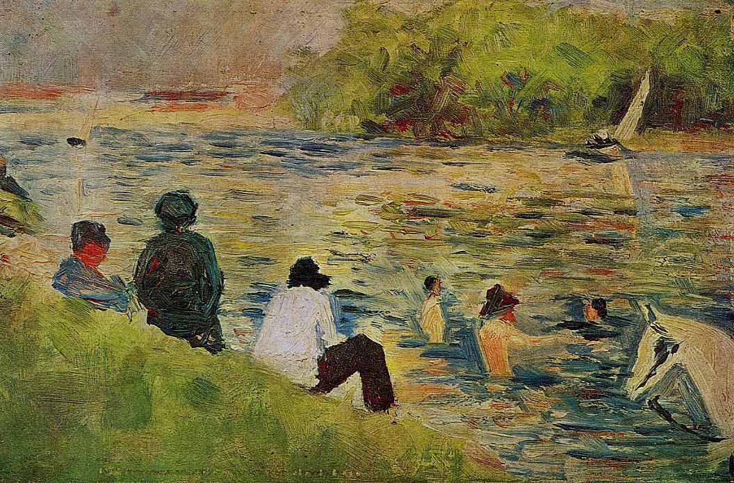 The Bank Of The Seine — Georges Seurat