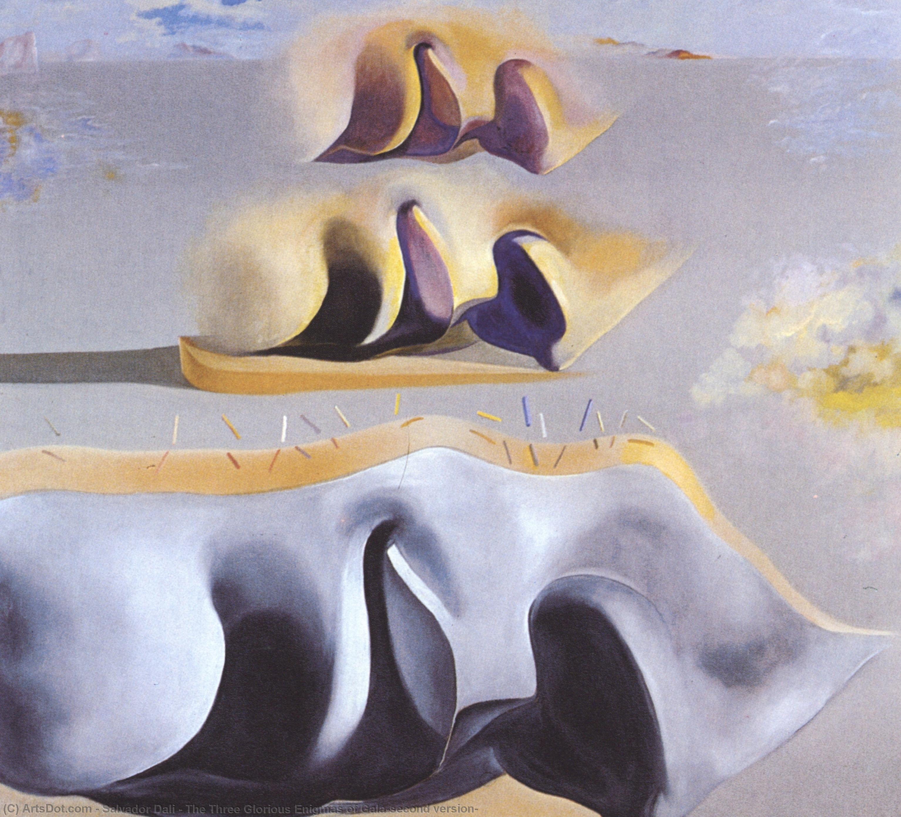 Die Drei Glorreichen Rätsel Von Gala (zweite Version) — Salvador Dalí
