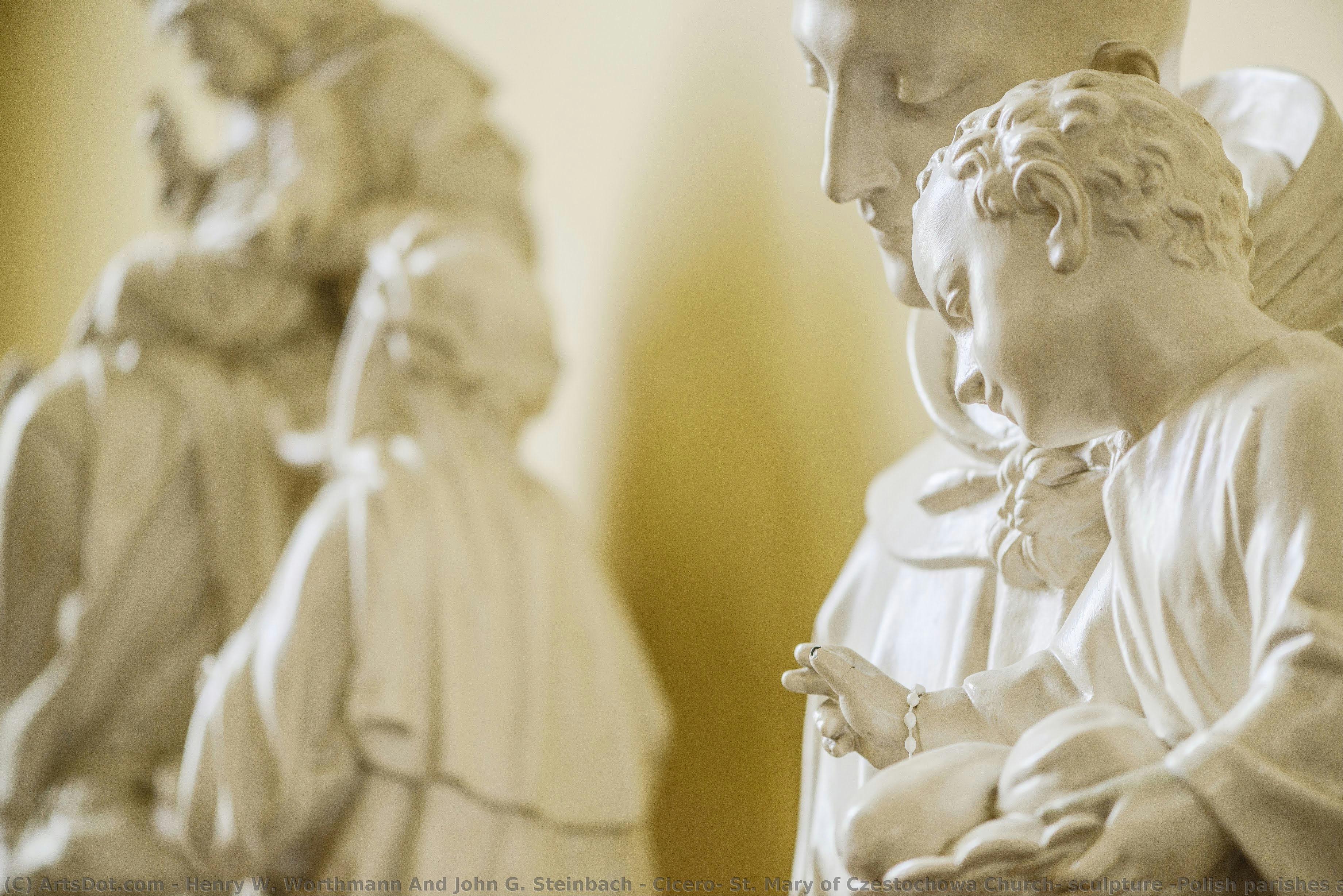 Cicero, St. Mary Of Czestochowa Church, Sculpture [polish Parishes And Churches In Chicago] — ヘンリー・w・ワースマン＆ジョン・g・スタインバック