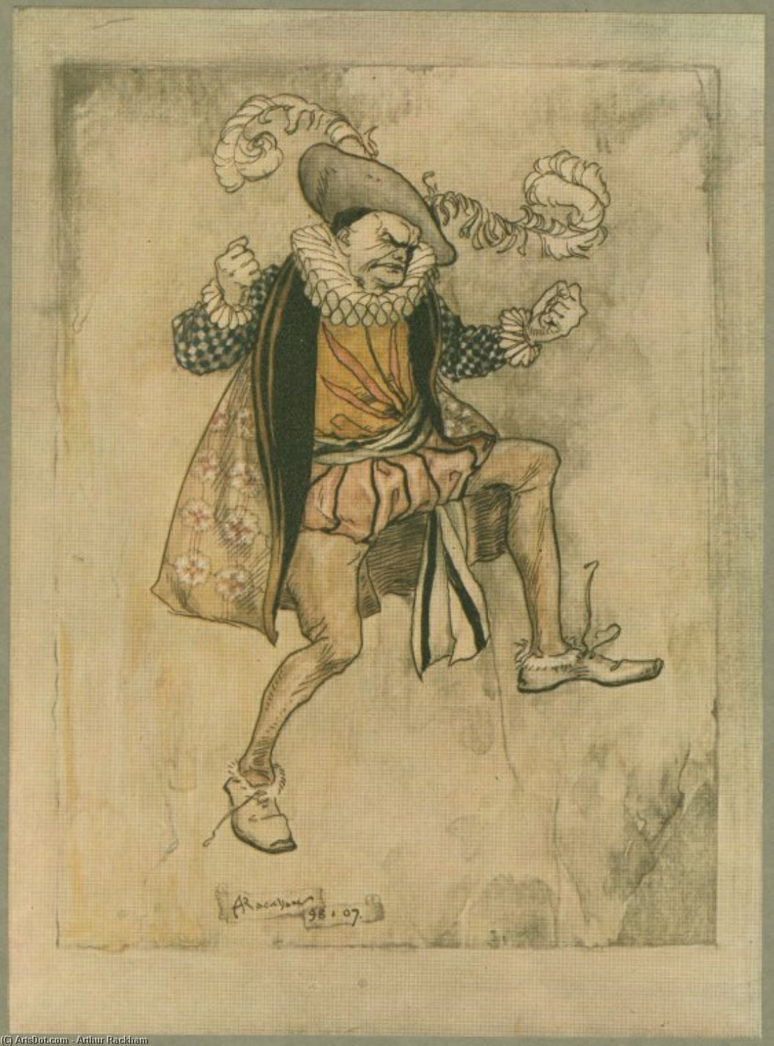 He Bounced Up And Down, And So Fearful A Frown Contracted His Brow, You'd Have Thought He'd Been Blind — Arthur Rackham