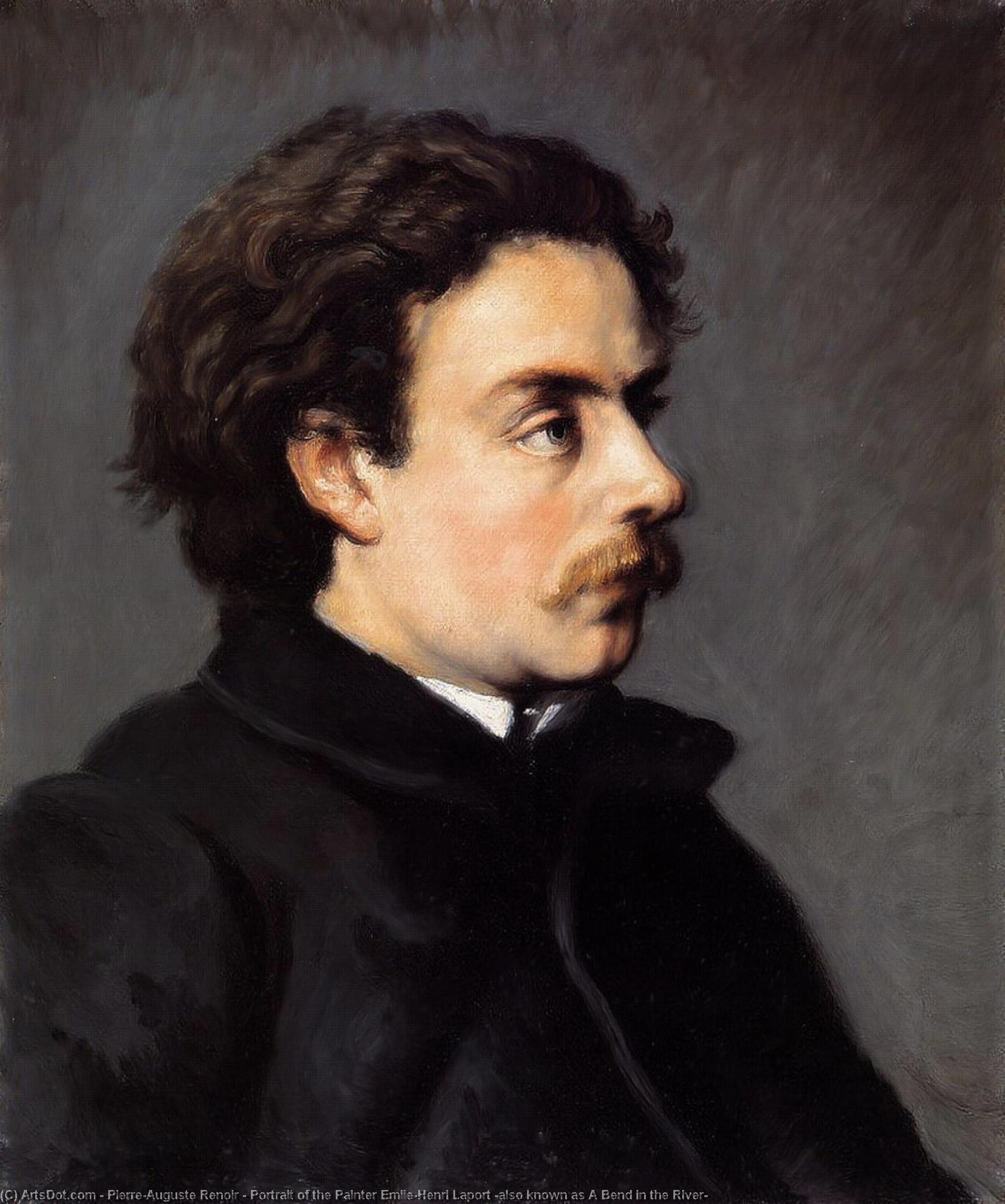 Porträt Des Malers Émile-henri Laport (auch Bekannt Als Eine Biegung Im Fluss) — Pierre-auguste Renoir