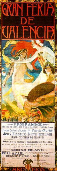 Poster For Feria De Julio, Gran Feria De Valencia 1 — José Mongrell Torrent