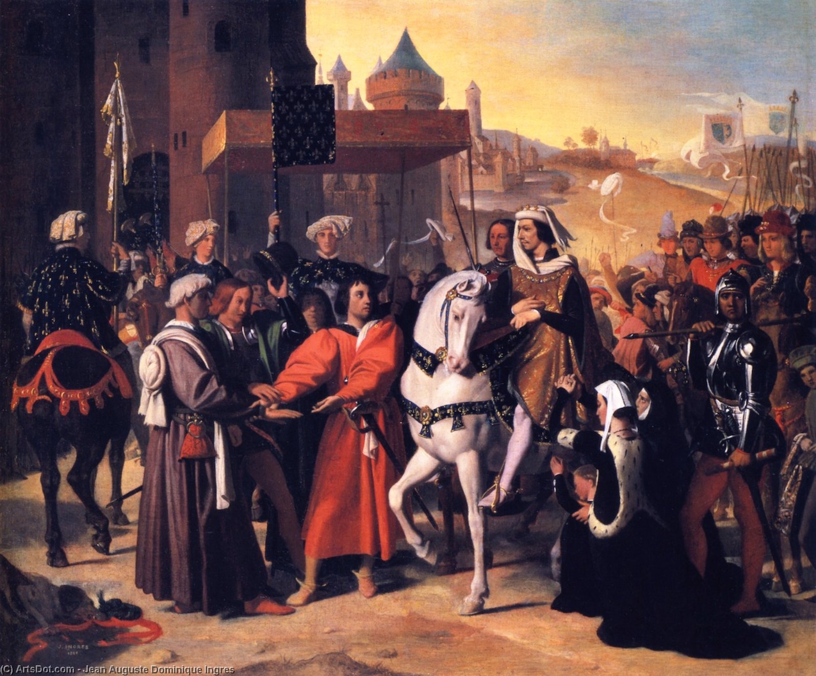 The Entry Into Paris Of The Dauphin, Future Charles V — Jean-auguste-dominique Ingres