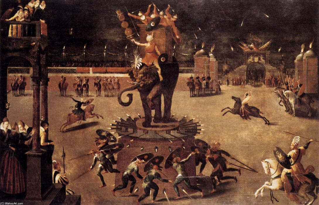 Merry-go-round With Elephant — Antoine Caron