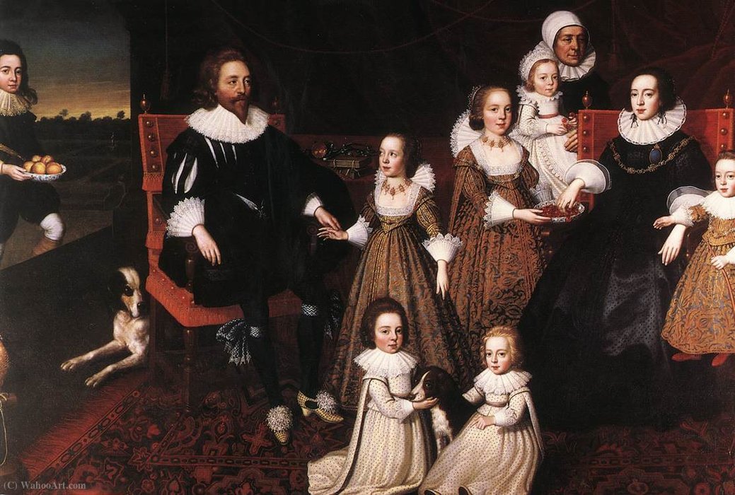 Sir Thomas Lucy And His Family — Cornelis Janssens Van Ceulen
