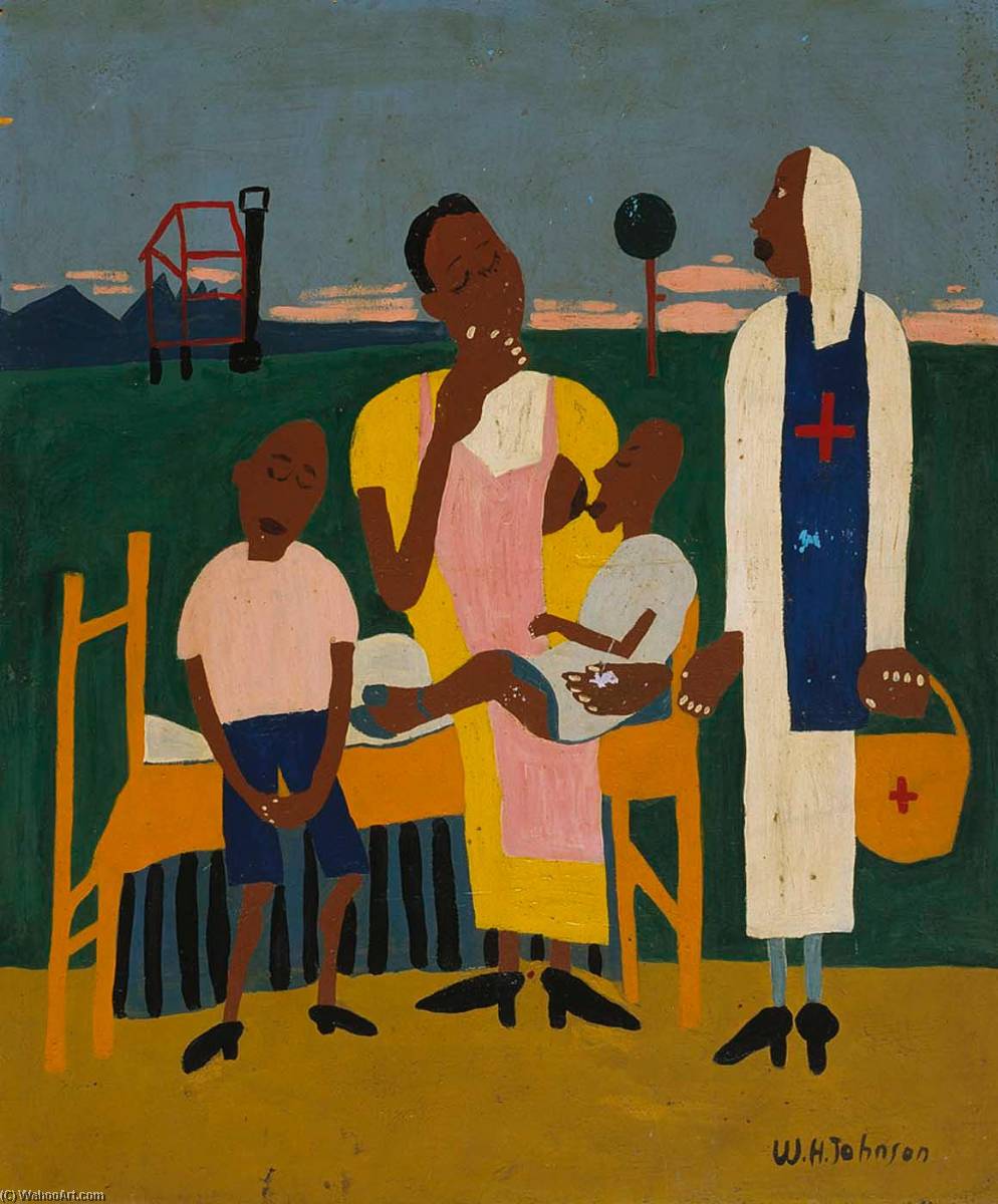 Folk Scene Eviction — William H. Johnson