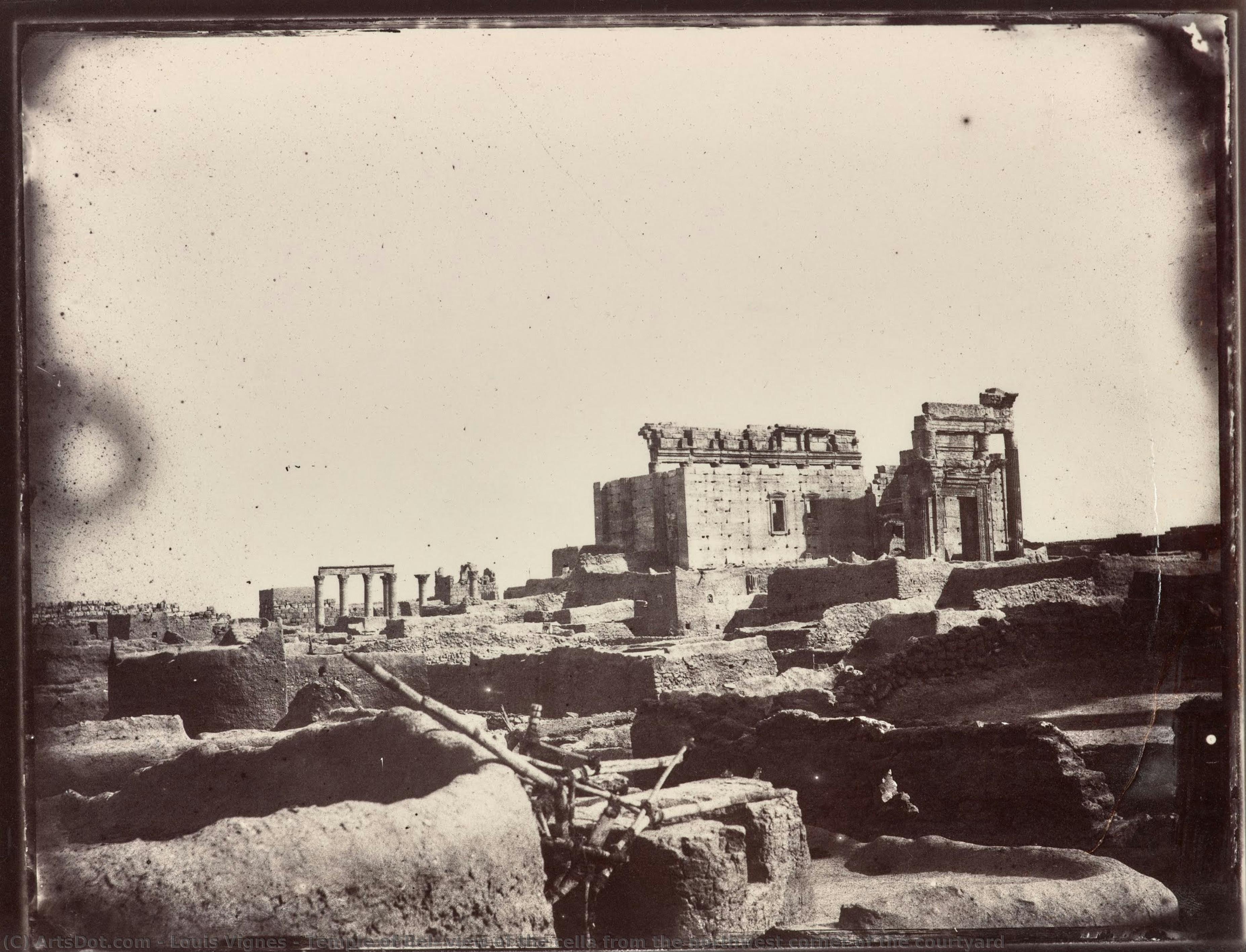 Temple Of Bel, View Of The Cella From The Northwest Corner Of The Courtyard — Louis Vignes