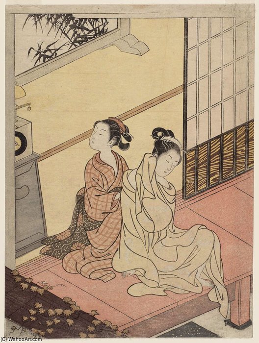 Evening Bell Of The Clock — Suzuki Harunobu