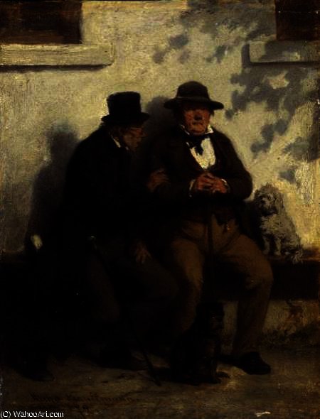 Two Men With Their Dogs — Hugo Wilhelm Kauffmann